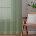 OWENIE Short Sheer Curtains 30 Inches 2 Panels Set, Kitchen Tiers Light by OWENIE