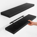 Fun Memories Floating Shelves for Wall, Rustic Wood Wall Mounted Shelves for by FunMemories