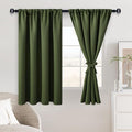 JIUZHEN Christmas Olive Green Blackout Curtains by JIUZHEN