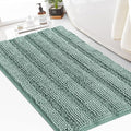 Turquoize Chenille Bath Rugs Shaggy Bathroom Rugs Non Slip Bath Mat by Turquoize