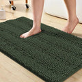 Turquoize Bathroom Rugs Shaggy Chenille Bath Rug Non Slip Thick Shaggy Bath Mats by Turquoize
