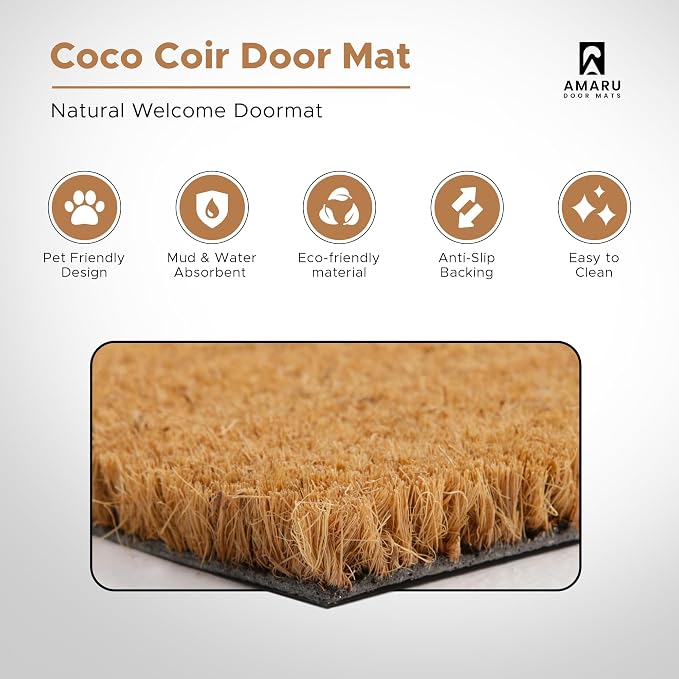 Home Dog - 17"x29" - Coir Door Mat - Welcome Mats - Image 3