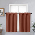 OVZME Kitchen Curtains for Small Window Treatment, Light Filtering Short Cafe by OVZME
