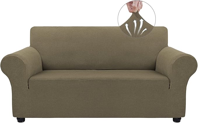 Asnomy Sofa Covers for 2 Cushion Couch Stretch loveseat Covers Slipcovers by Asnomy