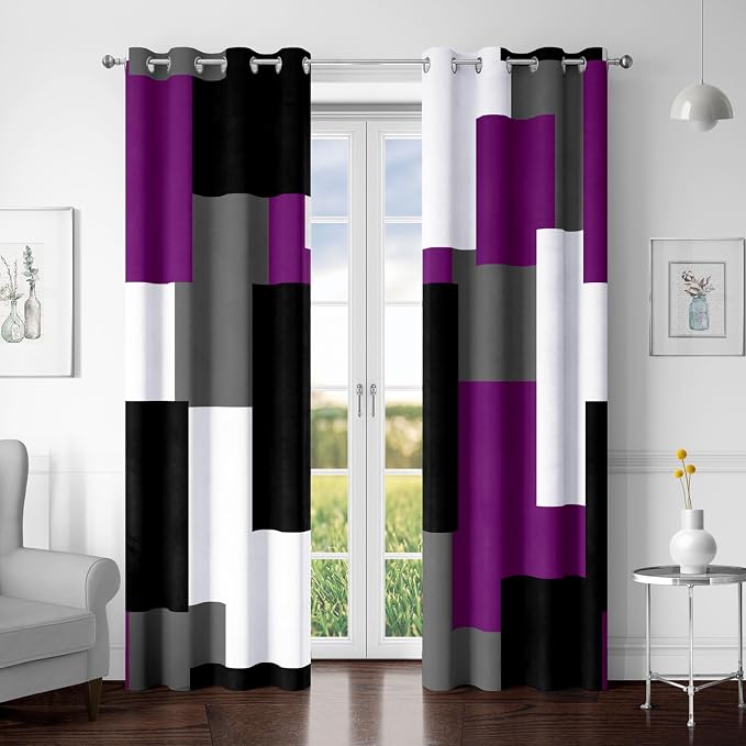 Tyrot Purple 100% Blackout Curtains by TyrotHomeDecor