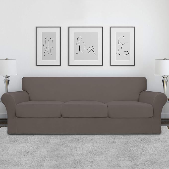 Easy-Going 4 Pieces Oversized Stretch Soft Couch Cover - Image 2