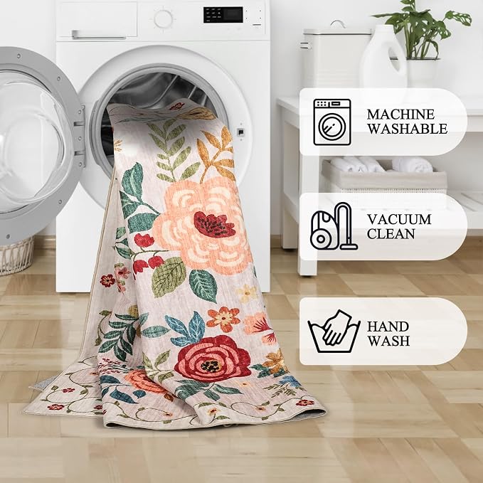 DUKINO 2x8 Runner Rug for Hallway, Washable Kitchen Runner Rug - Image 7