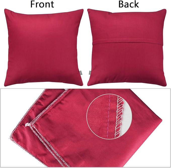 Thmyo 4-Pack 100% Cotton Comfortable Solid Decorative Throw Pillow Case - Image 6
