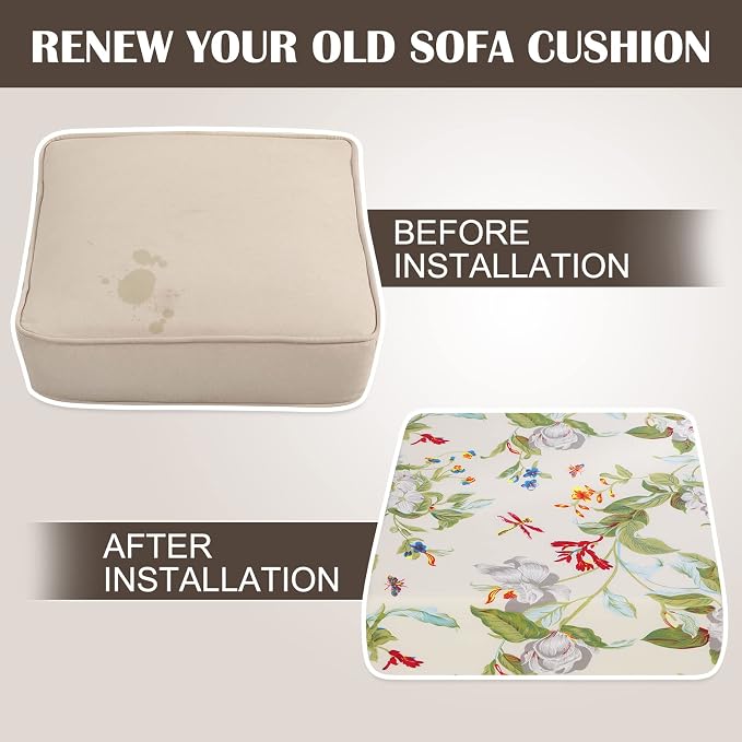 SearchI Stretch Printed Sofa Couch Cushion Covers Replacement Chair Cushion - Image 8