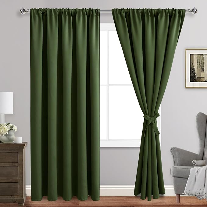 JIUZHEN Christmas Blackout Curtains by JIUZHEN