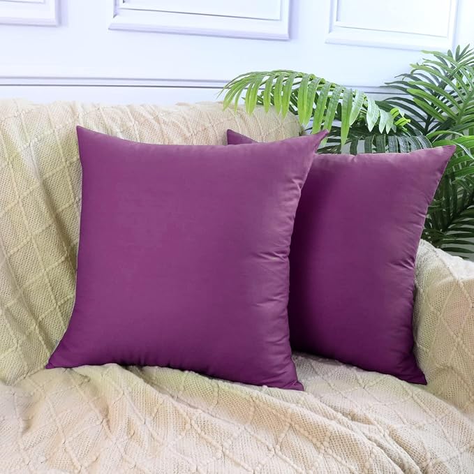 Thmyo 4-Pack 100% Cotton Comfortable Solid Decorative Throw Pillow Case - Image 2