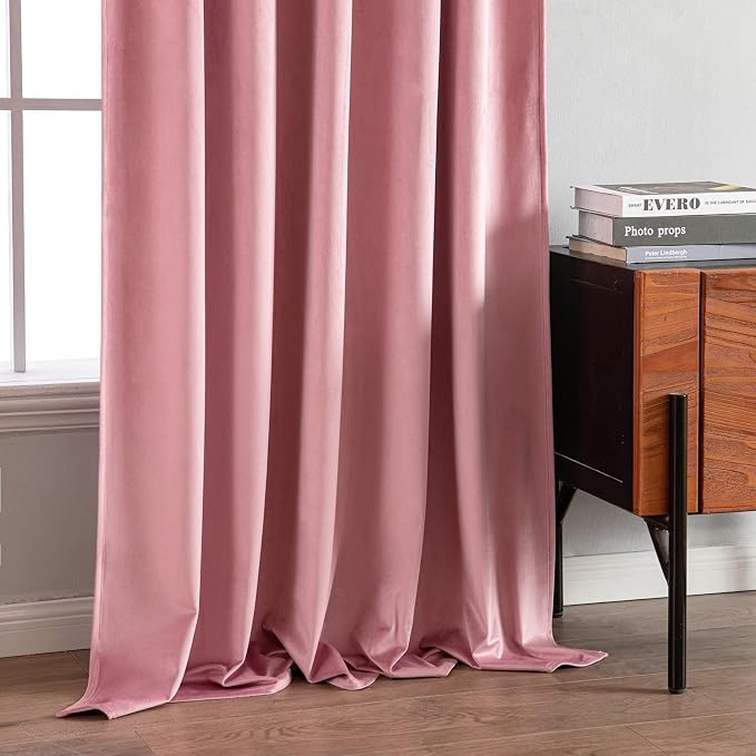 MIULEE Velvet Curtains 96 inches 2 Panels - Image 7