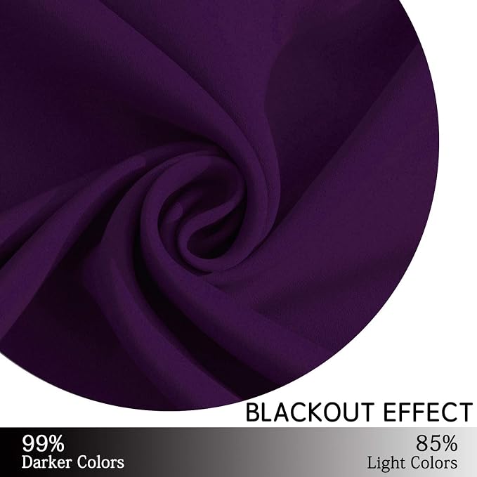 Yakamok Blackout Curtains Room Darkening Thermal Insulated Grommet top Window - Image 6