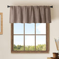 Jola's House 2 Pack Burlap Window Curtain Valances Farmhouse Style Window by Jola%27s+House