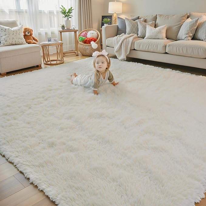 Rugs for Bedroom 4x6, Alfombras para Salas Shag Large Plush Soft Area Rug - Image 6
