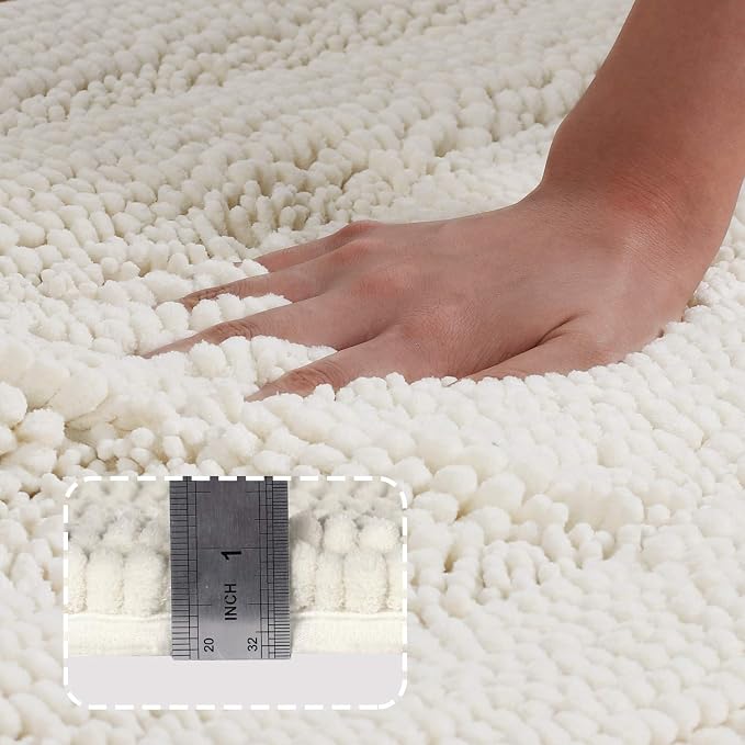 Turquoize Chenille Bath Rug - Image 3