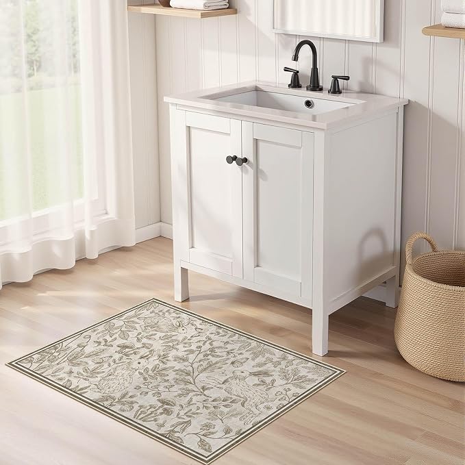 Vintage Living Room Area Rug 2x3 - Image 3