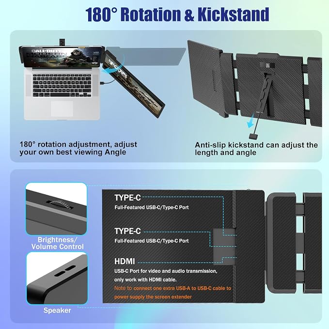 KEFEYA Laptop Screen Extender, Portable Monitor - Image 6