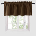 Hiasan Valance Curtains Blackout Solid Rod Pocket Valances by Hiasan