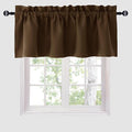 Hiasan Valance Curtains Blackout Solid Rod Pocket Valances by Hiasan