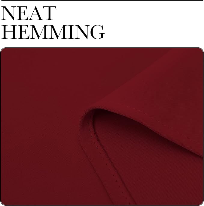 NICETOWN Christmas Burgundy Blackout Curtains and Drapes - Image 7