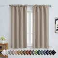 OVZME Stone Blackout Curtains for Bedroom 63 Inches Long 2 Panels, Thermal by OVZME
