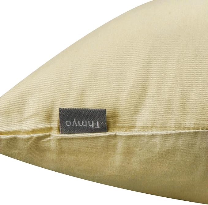 4-Pack 100% Cotton Lumbar Comfortable Solid Decorative Throw Pillow Case - Image 8