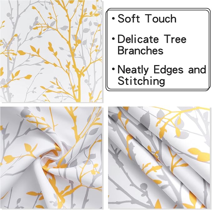 Luvyohmee Tree Branch Printed Valance Curtain, 18 inches Long Kitchen Valance - Image 7