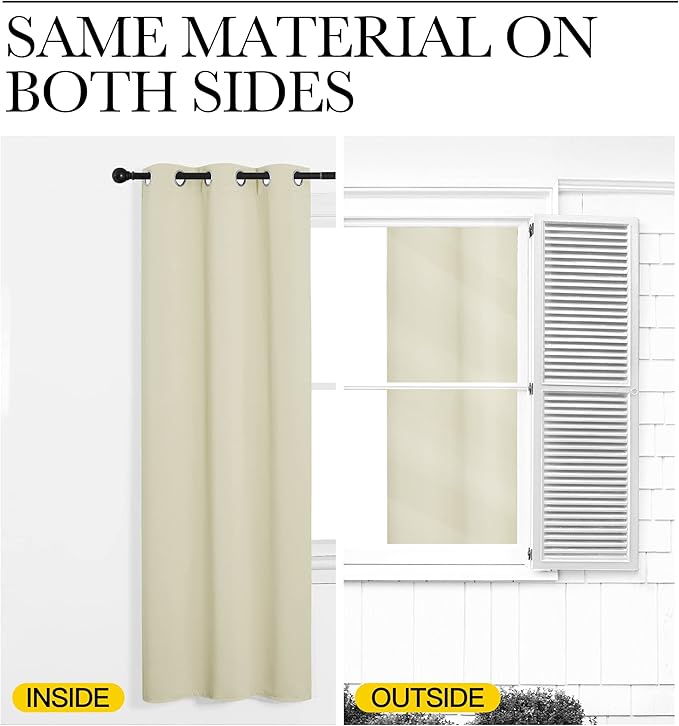 NICETOWN Room Darkening Curtain Panels - Image 4