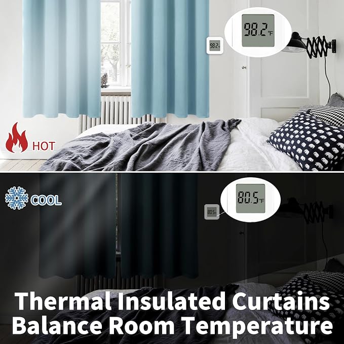 BGment Room Darkening Curtains 84 Inches Long - Image 3