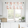 Leeva Blossoming Flower Farmhouse Valance, Rod Pocket Light Filtering Privacy by Leeva