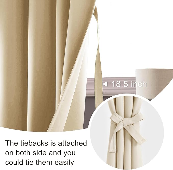 JIUZHEN Blackout Curtains for Bedroom - Image 6