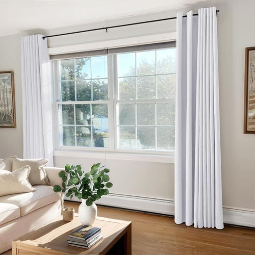 100% Blackout Shield Linen Blackout Curtains - Image 2