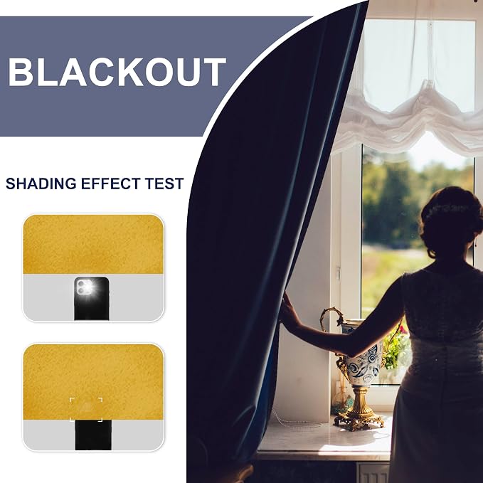 JIUZHEN Blackout Curtains for Bedroom - Image 2