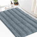 Turquoize Chenille Bath Rugs Shaggy Non Slip Bath Mat 24 x 36 Stone Blue Bath by Turquoize