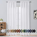 OVZME Pure White Blackout Curtains by OVZME