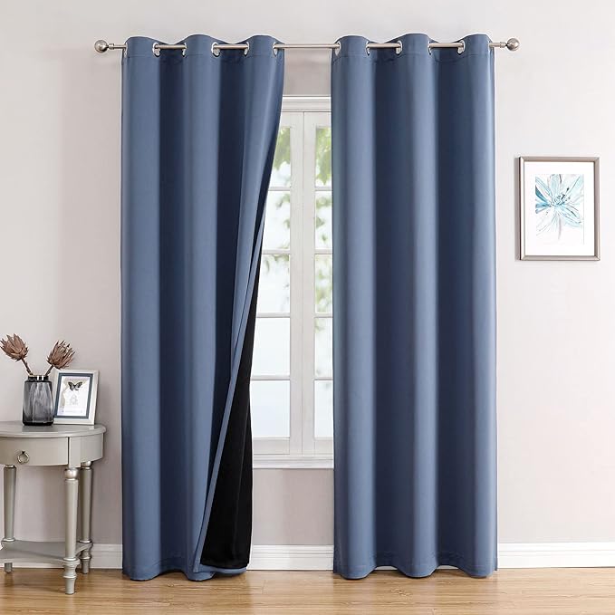 ChrisDowa 100% Blackout Curtains 78 inch Long by ChrisDowa