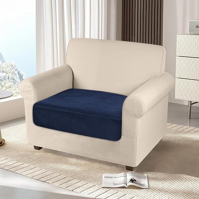 NAISI Couch Cushion Covers 1 Piece Velvet Stretch Sofa Seat Covers or Backrest - Image 2
