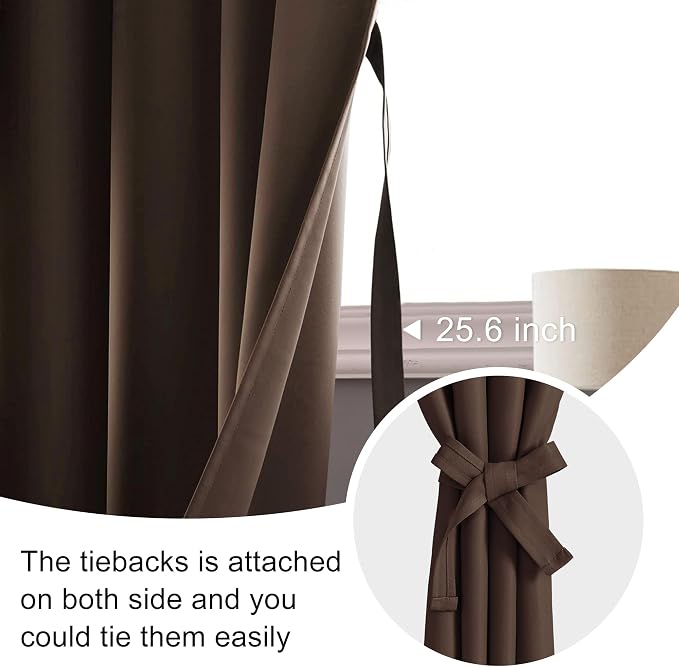 JIUZHEN Blackout Curtains for Bedroom - Image 3