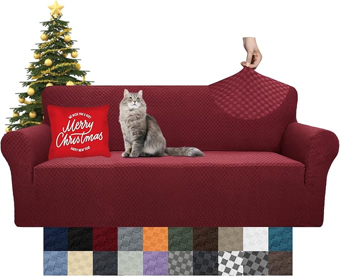 YEMYHOM Couch Cover Latest Jacquard Design High Stretch Sofa Covers - Image 8
