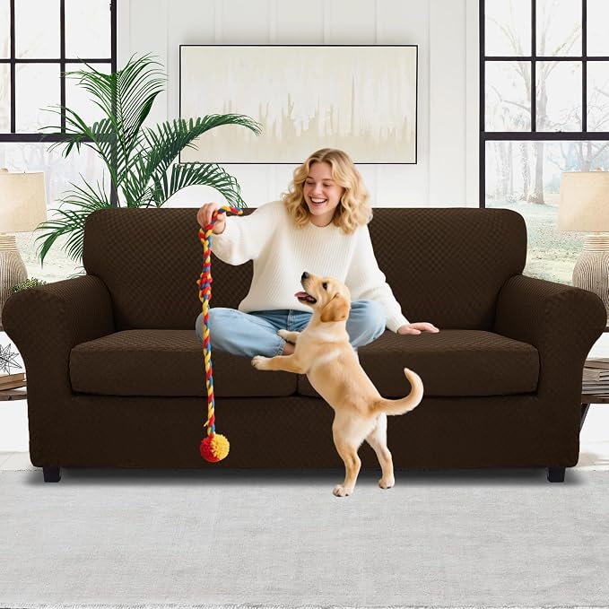 MAXIJIN 3 Piece Stretch Couch Covers - Image 2