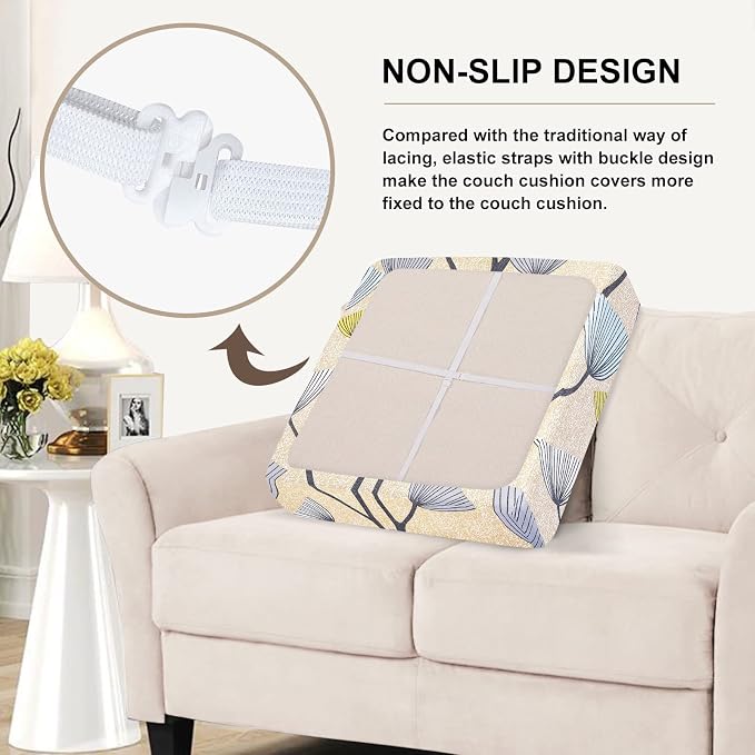 SearchI Stretch Printed Sofa Couch Cushion Covers Replacement Chair Cushion - Image 4