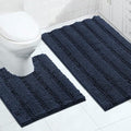 Turquoize Chenille Bathroom Rugs Set Non-Slip Bath Mats by Turquoize