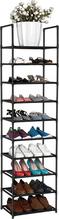 FIDUCIAL HOME 10 Tiers Shoe Rack 20-25 Pairs Sturdy Shoe Shelf by fiducialhome