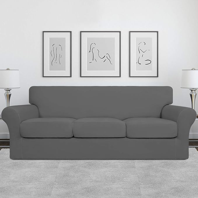 Easy-Going 4 Pieces Stretch Soft Couch Cover - Image 2