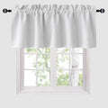 Hiasan Valance Curtains for Kitchen Rod Pocket Room Darkening Window Curtain by Hiasan