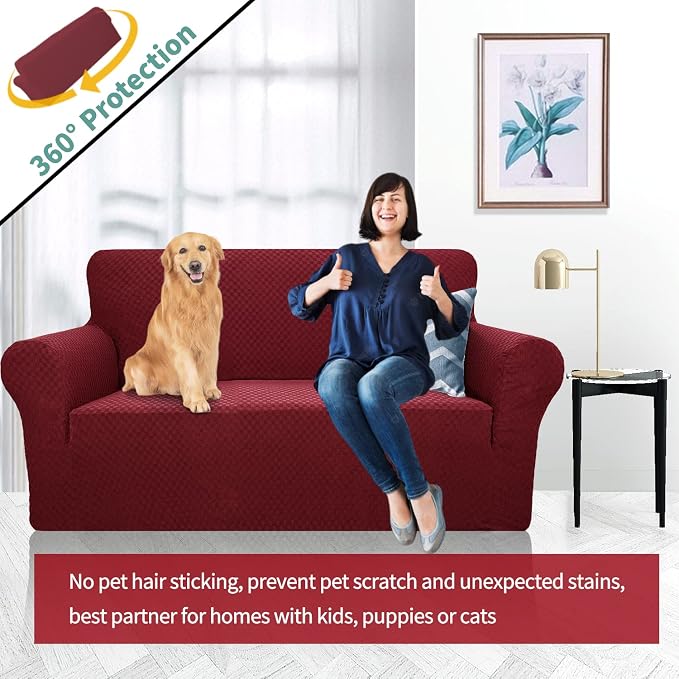 YEMYHOM Couch Cover Latest Jacquard Design High Stretch Sofa Covers - Image 2