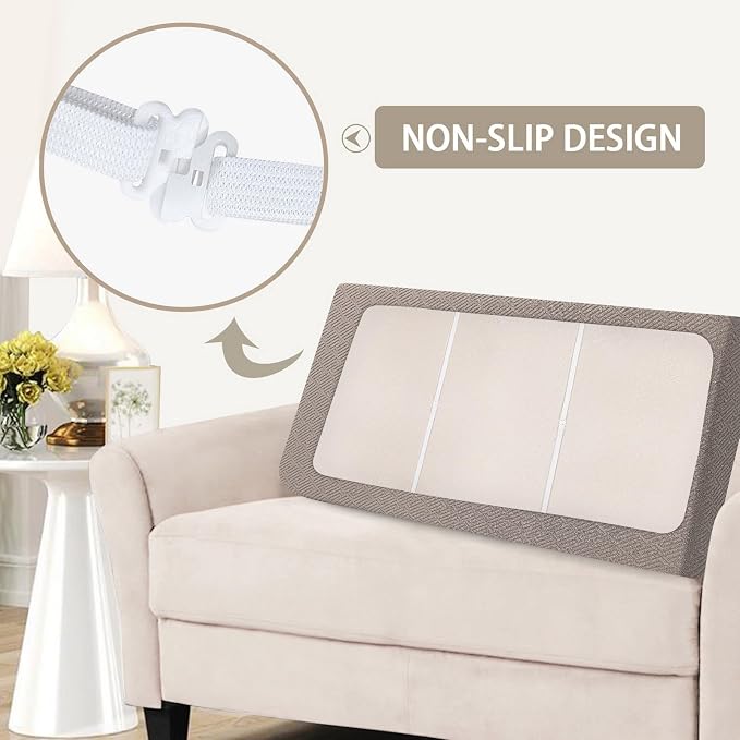 SearchI Stretch Jacquard Sofa Couch Cushion Covers Replacement Reversible - Image 5