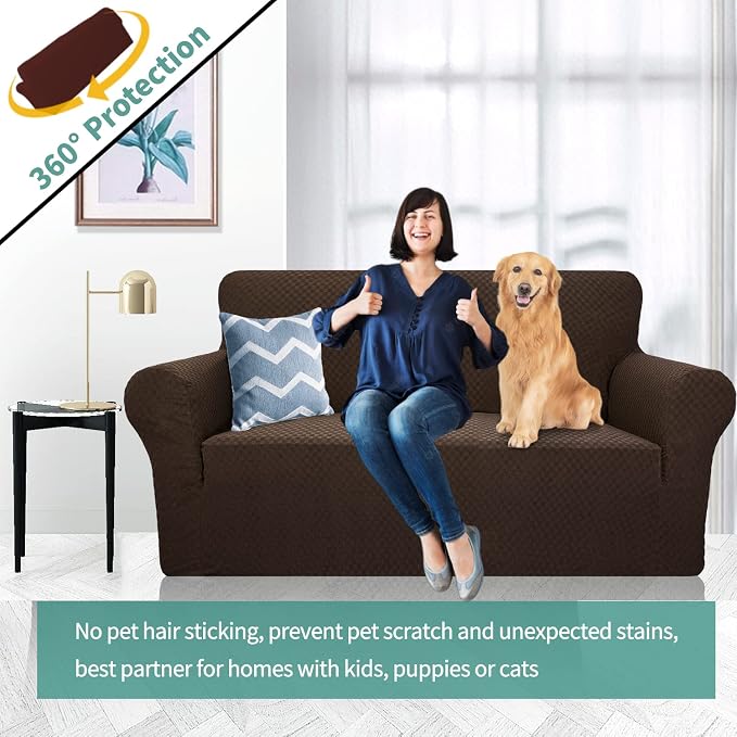 YEMYHOM Couch Cover Latest Jacquard Design High Stretch Sofa Covers - Image 2