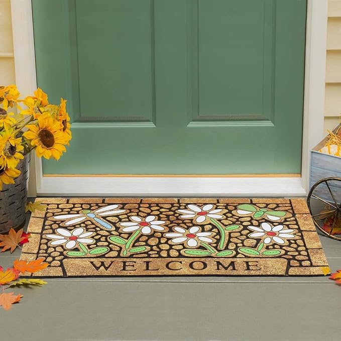 CHICHIC Welcome Door Mat 24 x 36 Inch Front Doormat Outdoors - Image 2